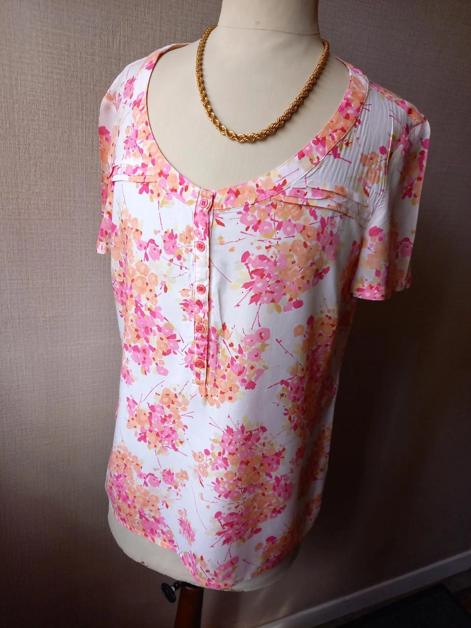 Top blouse 38 multicolore